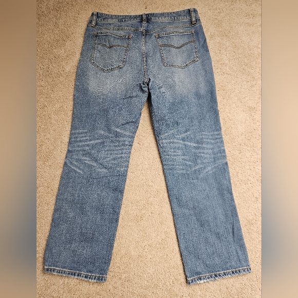 Free People Jasper‎ Crop Jean Harbor Slim Straight Jeans sz 31 - Picture 6 of 7